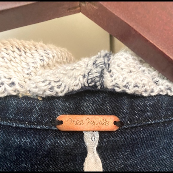 Free People Hooded Denim Jacket - Picture 3 of 6
